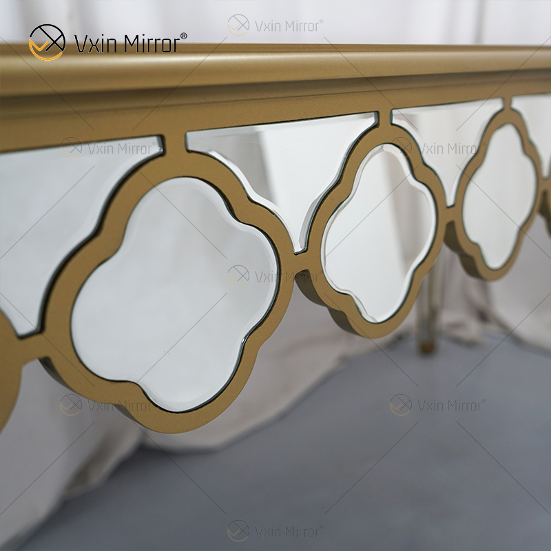 Facoty Supply End Table Luxury WXF-668 Чистое золото Самодельный зеркальный журнальный столик