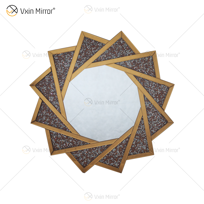 Заводская поставка Vxin Modern Home Decor Luxury Crush Diamond Зеркальный консольный стол с зеркалом