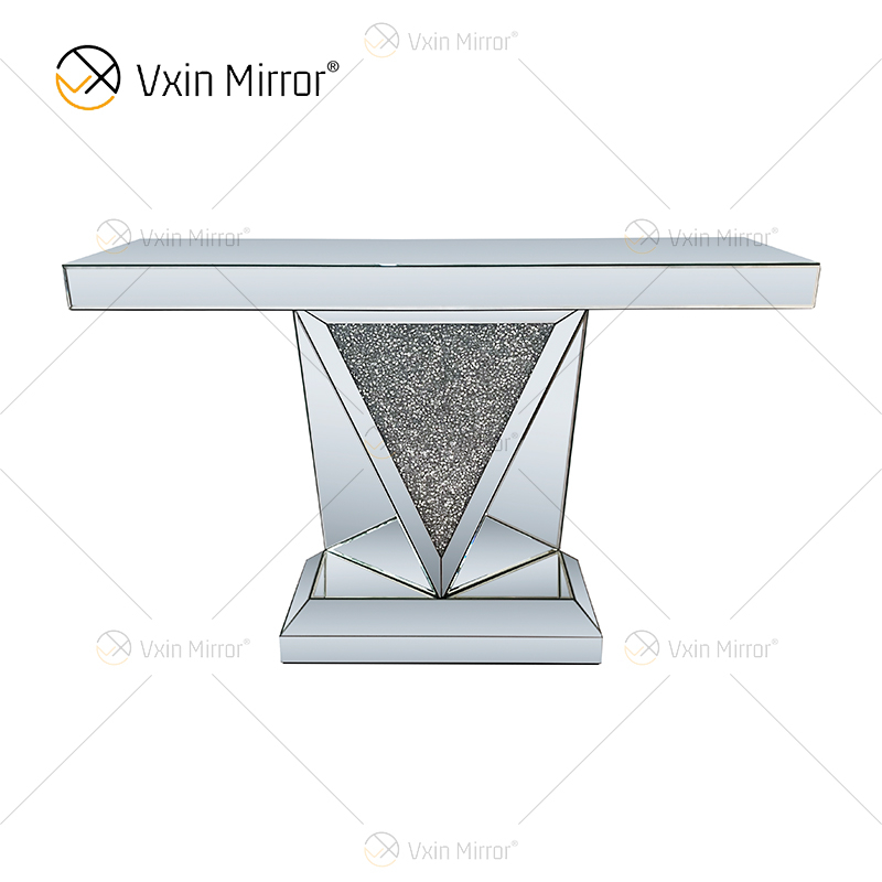Vxin Modern Home Decor Измельченный алмазный зеркальный консольный стол Luxury
