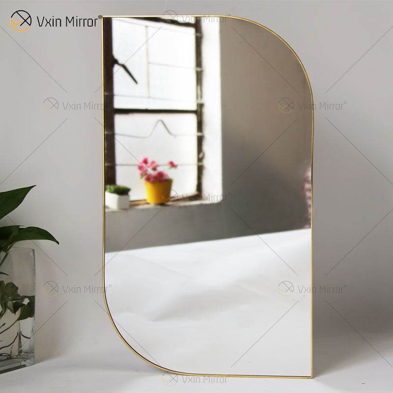 Golden Vxin Уникальный декор для стен Золотой металлический каркас Декоративные зеркала Роскошные простые и стильные настенные зеркала