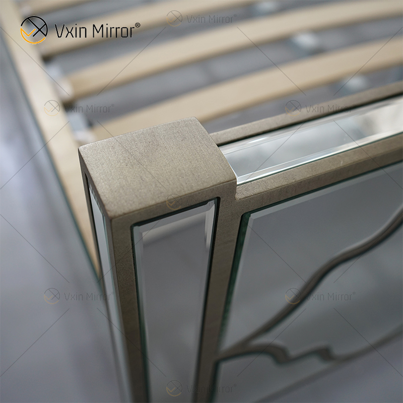 Антикварная мебель Vxin Mirror WXWF-1084 Grace Golden Silver Luxury Зеркальная кровать размера "king-size"