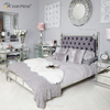 Антикварная мебель Vxin WXWF-1082 King Bed Grace Champagne Silver Frame Зеркальная суперкровать