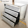 Vxin Silver WXF-706 Щебень с прикроватной тумбочкой с ромбовидной тумбочкой и прикроватной тумбочкой с 4 выдвижными ящиками