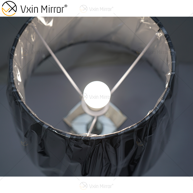 Vxin Supply Готический стиль WXTL-79 Серебряный черный череп Настольная зеркальная лампа с абажуром для отеля