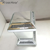 Оптовая торговля WXF-725 Clear Glass Hotel Living Room Decor Crystal Mirror Side Table