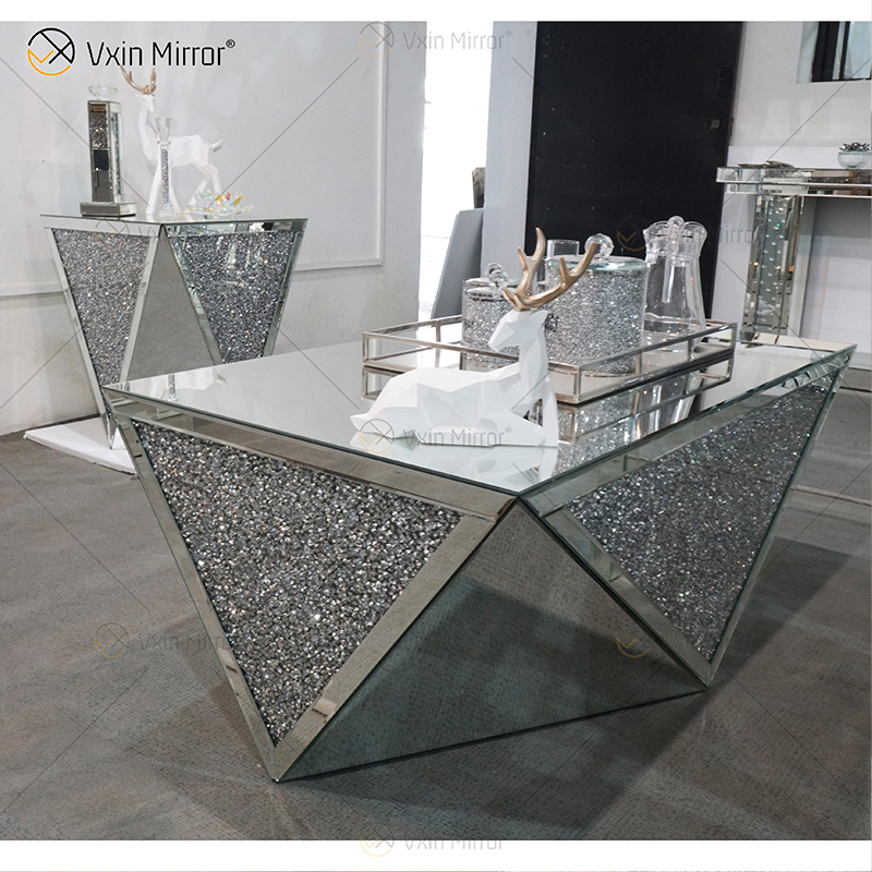 Заводская поставка WXF-711-1 Acylic Side Table Современный зеркальный журнальный столик Полированный зеркальный журнальный столик