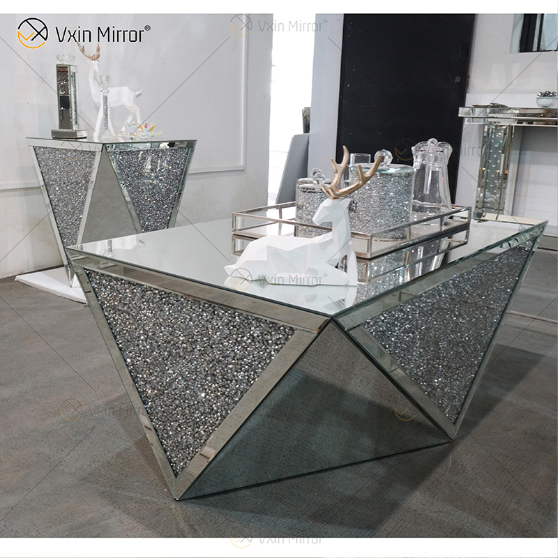 Заводская поставка WXF-711-1 Acylic Side Table Современный зеркальный журнальный столик Полированный зеркальный журнальный столик