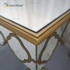 Facoty Supply End Table Luxury WXF-668 Чистое золото Самодельный зеркальный журнальный столик