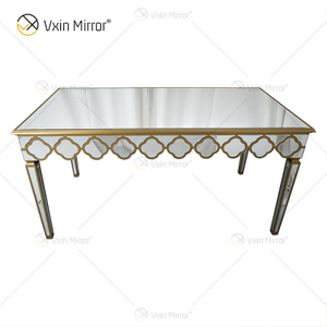 Facoty Supply End Table Luxury WXF-668 Чистое золото Самодельный зеркальный журнальный столик