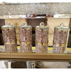 Упаковка высшего качества VX-01 Silver Home Decor Акриловые зеркальные стеклянные банки и бутылки с крышкой