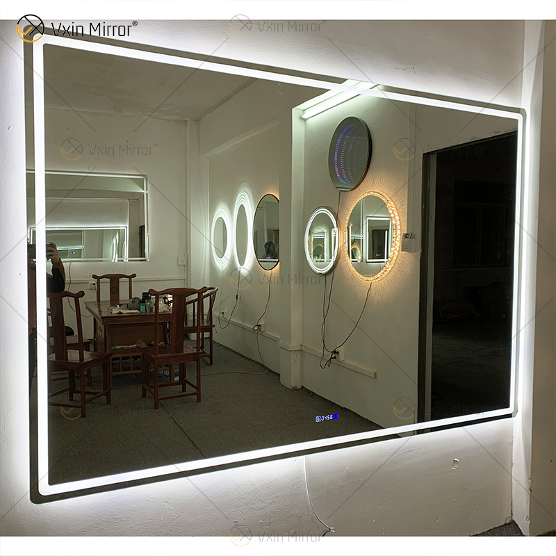 WXDL-120 LED 3 Цветной световой дисплей Температура и время Защита от запотевания Водонепроницаемый источник питания Зеркало для защиты окружающей среды