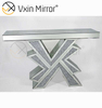 Vxin Miorror WXF-067 Заводская поставка Элегантный консольный стол из ментального стекла Отель Дешевый серебряный стол Colsole