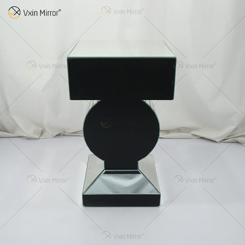 Заводская поставка Vxin End Table WXF-157 Серебряный измельченный алмазный зеркальный столик с выдвижным ящиком