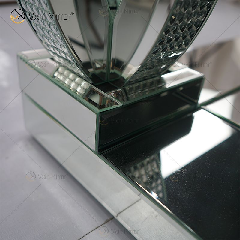 Индивидуальный приставной столик WXF-1104 Crystal Homemade Серебряный зеркальный журнальный столик