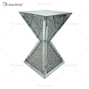 Vxin WXF-151 Square Top Mirror Decor Diamond Mirror Side Table Стеклянный зеркальный стол