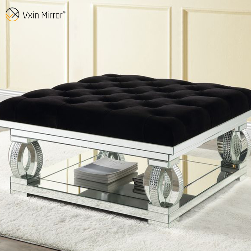 Современный зеркальный журнальный столик WXF-601 Sparkly Side Table для гостиной с диваном для набора