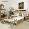 Антикварная мебель Vxin WXWF-1088 King Bed Grace Golden Frame Зеркальная суперкровать