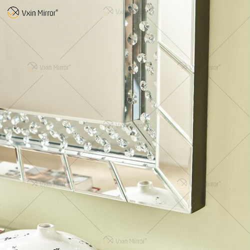 Хорошее качество WXM-761 Crystal Vanity Set Wall Mirror with Wall Decor Освещенное зеркало