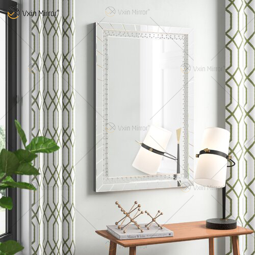 Хорошее качество WXM-761 Crystal Vanity Set Wall Mirror with Wall Decor Освещенное зеркало