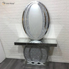 Китай Поставщик Современный известный Silver Crush Diamond Гостиная Стеклянный консольный стол