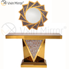 Дешевые Vxin Современная мебель для гостиной Home Decor Crush Diamond Роскошный набор мебели Зеркальный консольный стол