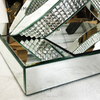 WXWF-128 Home Decor Crystal Silver Стеклянная мебель с зеркальным столиком