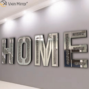 ЛЮБОВЬ И ДОМ Сладкие и милые украшения дома Зеркала Morden Wall Diamond Decor