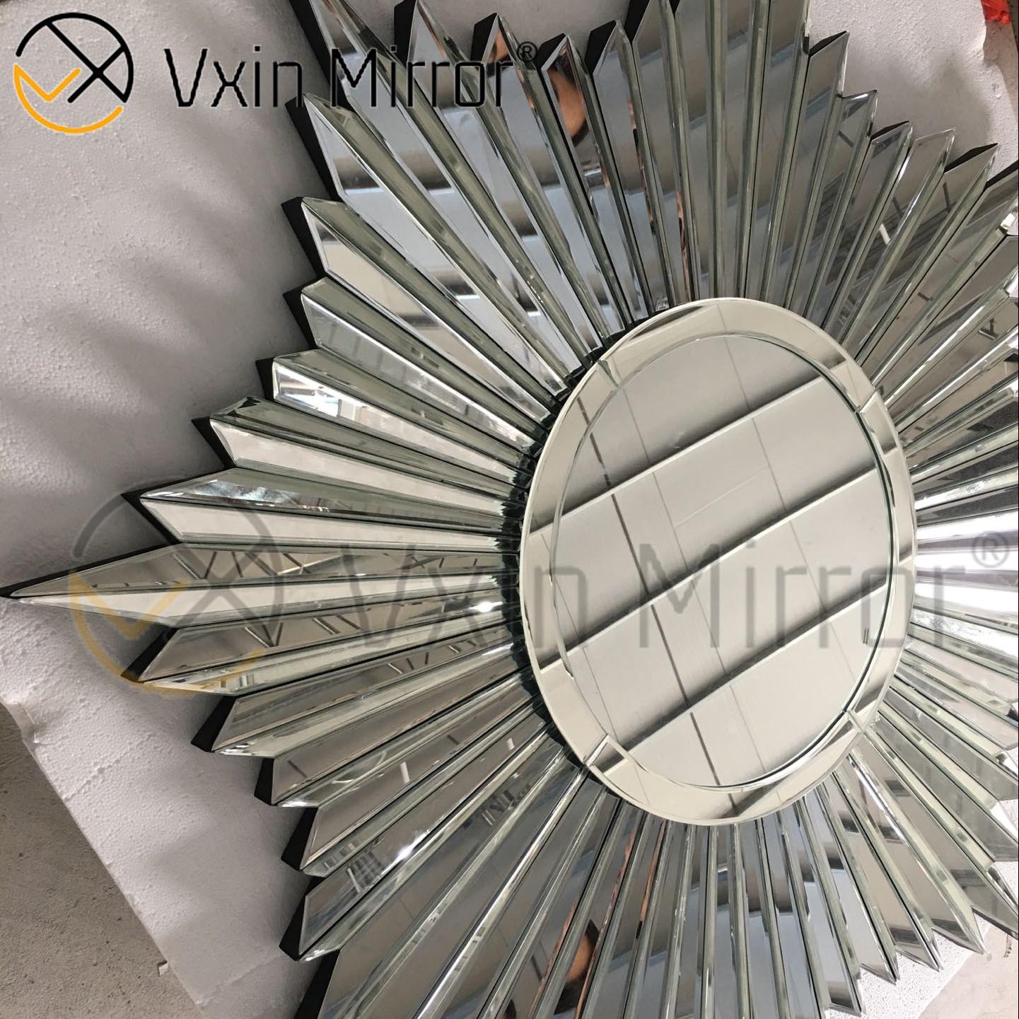 Fancy 3D Wall Decorate WXM-1652 Серебряное элегантное настенное зеркало