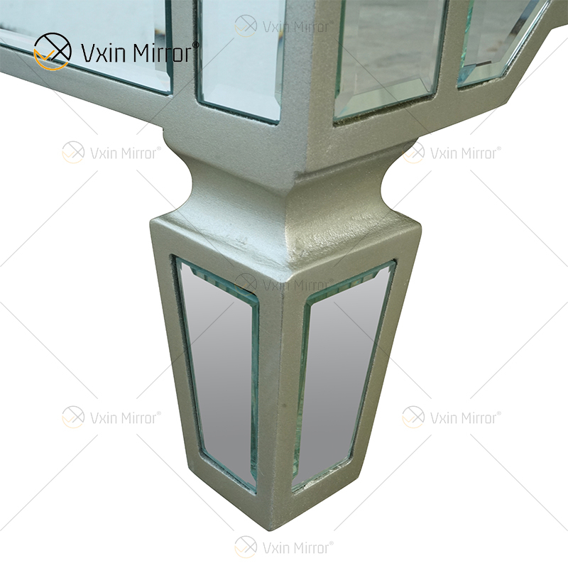 Роскошный WXF-027 Champagne Silver Home Decor Зеркальный шкаф с ящиками Muti
