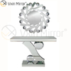 Высокое качество Custom Vxin Mirror Современная хрустальная мебель Серебряный консольный стол с настенным зеркалом
