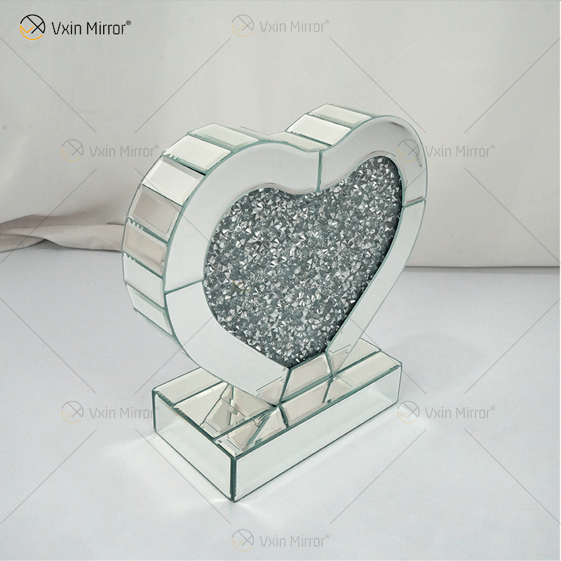 Заводская поставка домашнего декора Vxin End Table WXF-155 Серебряный измельченный алмазный зеркальный столик