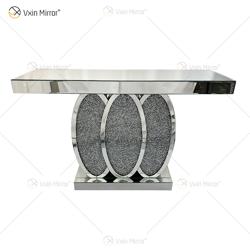 Новый дизайн WXF-244 Crystal Mirror Console Table Hall Table в серебристом цвете для продажи