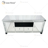 Vxin Mirror Furniture Щебень Алмазный серебряный шкаф для телевизора Зеркальные подставки под телевизор с 2 ящиками
