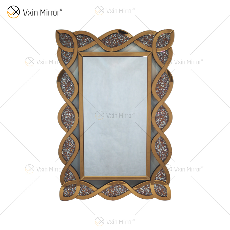Vxin Modern Home Decor Измельченный алмазный зеркальный консольный стол Luxury