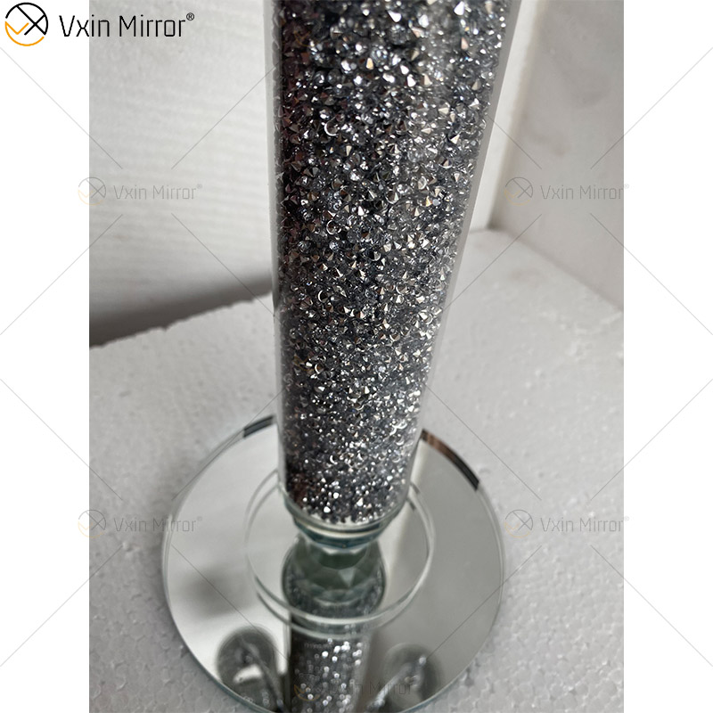 Настраиваемое имя Современный элегантный VX-09 Silver Crystal 75 Light Mirrorr Подсвечник для домашней свадьбы