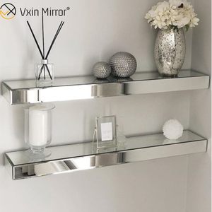 Vxin Factory Supply Silver Wall Decor Серебряное стекло Зеркальная настенная полка для стены
