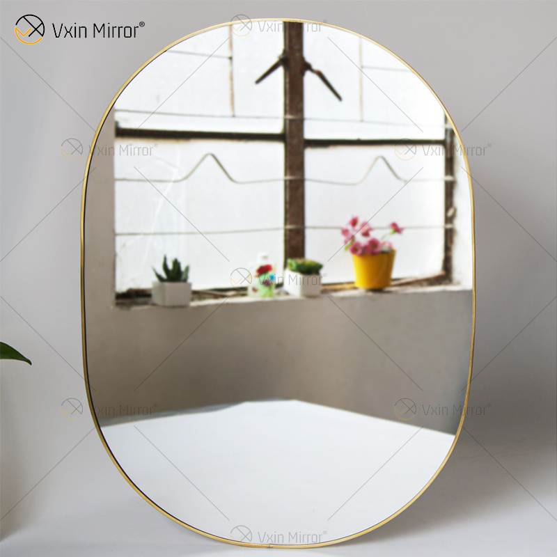 Golden Vxin Уникальный декор для стен Золотой металлический каркас Декоративные зеркала Роскошные простые и стильные настенные зеркала