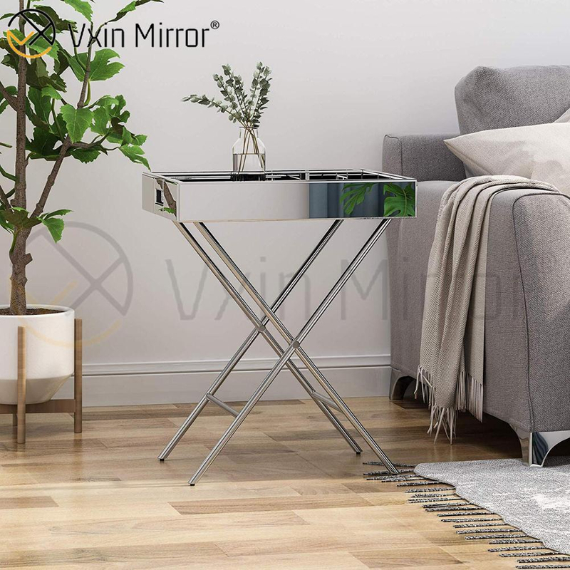 Vxin Mirror WXT-039 Современное украшение Серебряный зеркальный поднос из нержавеющей стали