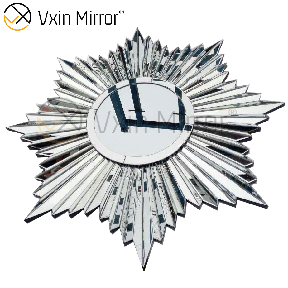 Fancy 3D Wall Decorate WXM-1652 Серебряное элегантное настенное зеркало