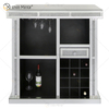 Vxin Home Decor WXF-142 Серебряный зеркальный шкаф для вина с дробленым бриллиантом и одним ящиком