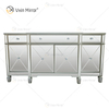 Роскошный WXF-027 Champagne Silver Home Decor Зеркальный шкаф с ящиками Muti