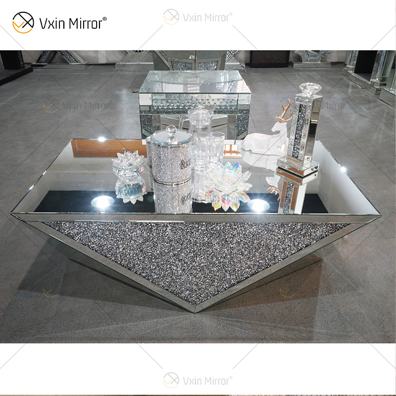 Заводская поставка WXF-711-1 Acylic Side Table Современный зеркальный журнальный столик Полированный зеркальный журнальный столик