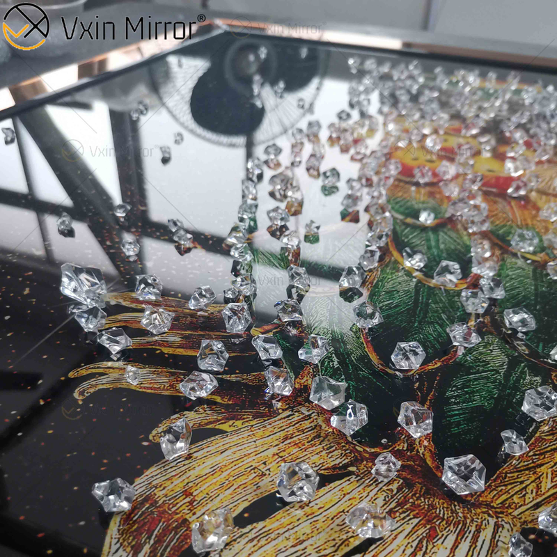 Omal Art Vxin WXMA-55 Домашний декор Рамка из МДФ Зеркальная настенная живопись Хрустальная фарфоровая картина Зеркальная настенная живопись