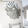 Vxin Wall Decoration WXM-1004 Silver 3D Glass Wall Hanging Mirror