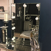 Venetian Dressing Styles VXin WXDL-106 Sparkle Silver Hollywood Mirror Набор столов для макияжа с 3-мя цветными лампочками