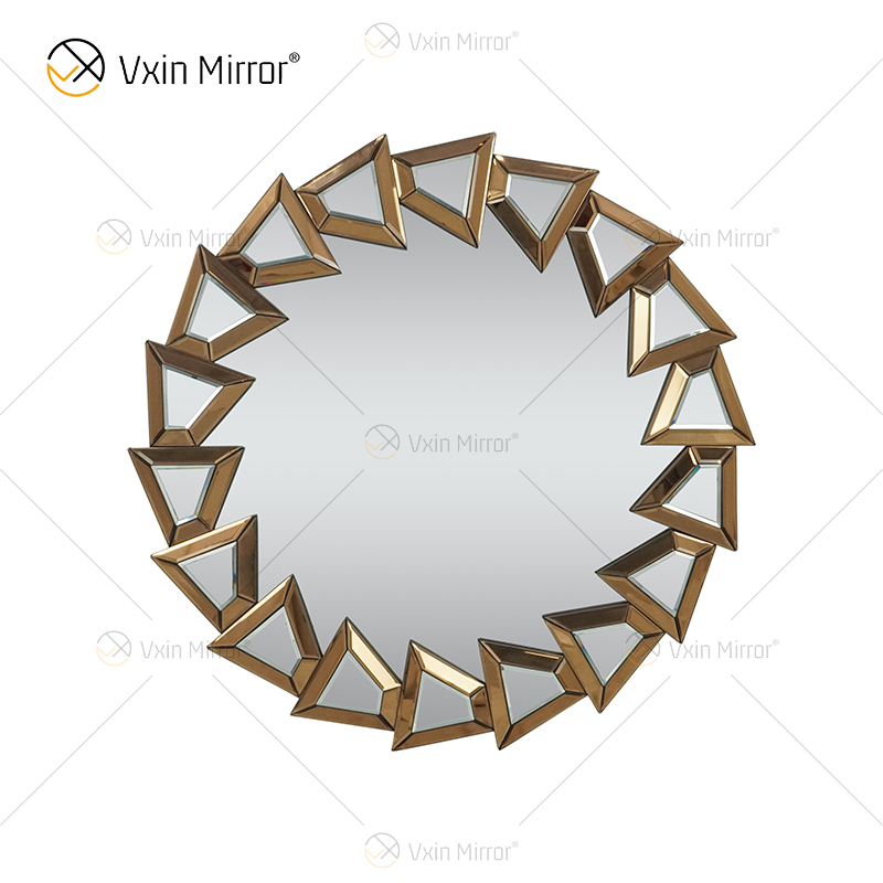 Два цвета WXM-1145 украшение стены серебристо-коричневое стекло настенное зеркало