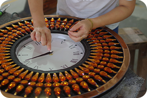 зеркальные часы