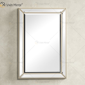 Хорошее качество WXM-1630 Luxury Champagne Gold Wall Mirror Wall Decor для гостиной, спальни